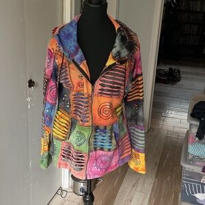 P353. Colourful Patchwork Women's Jacket